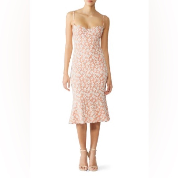 Hutch Jolie Floral Mermaid Hem Midi Dress - Picture 4 of 7